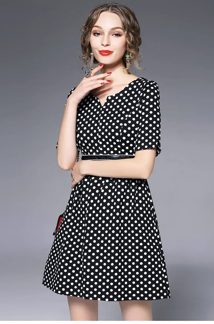1/2 Sleeve Shirt A-line Dress