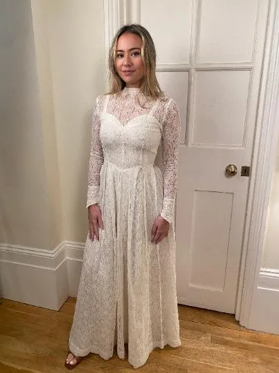 1950s Lace Wedding Dress