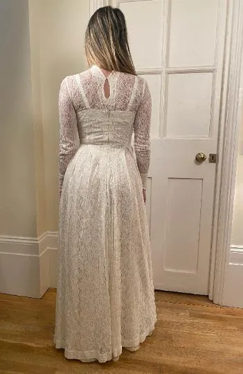 1950s Lace Wedding Dress