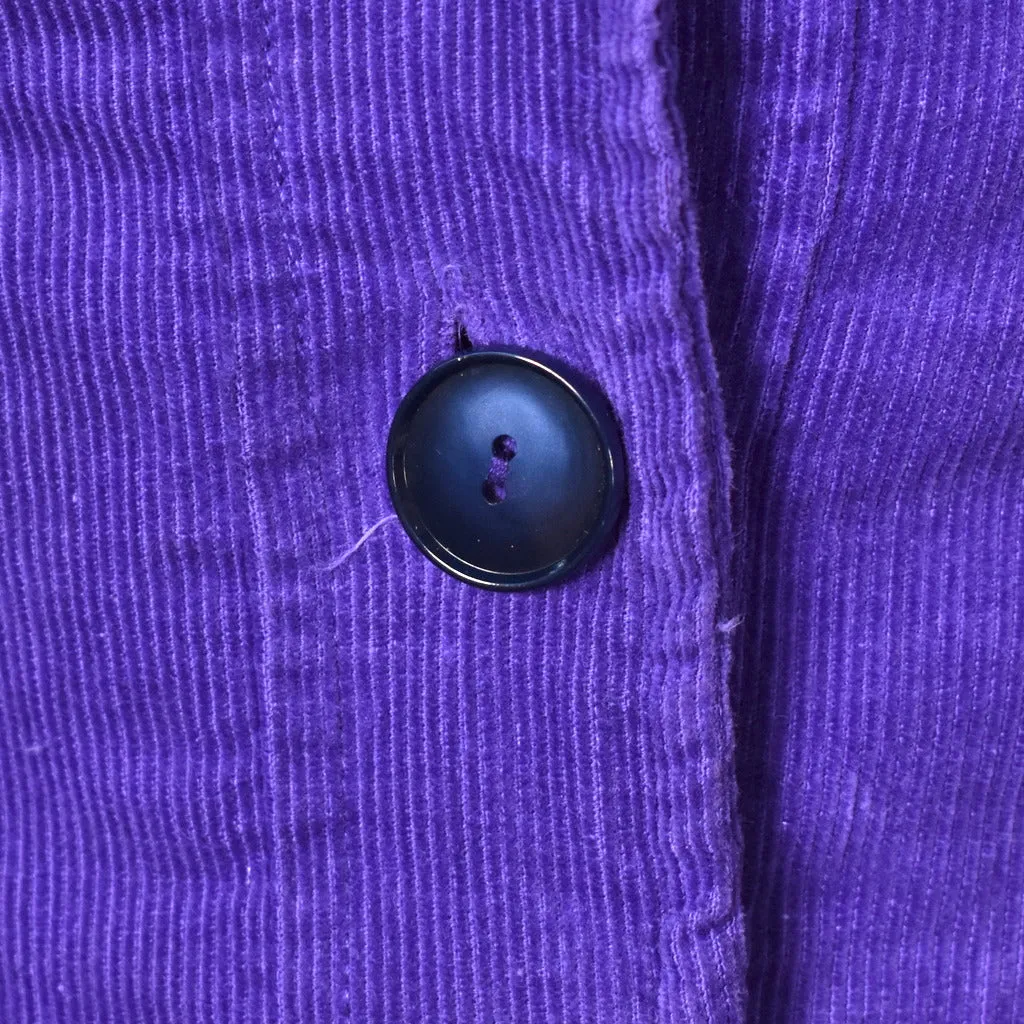 1950s Purple Corduroy Pencil Dress