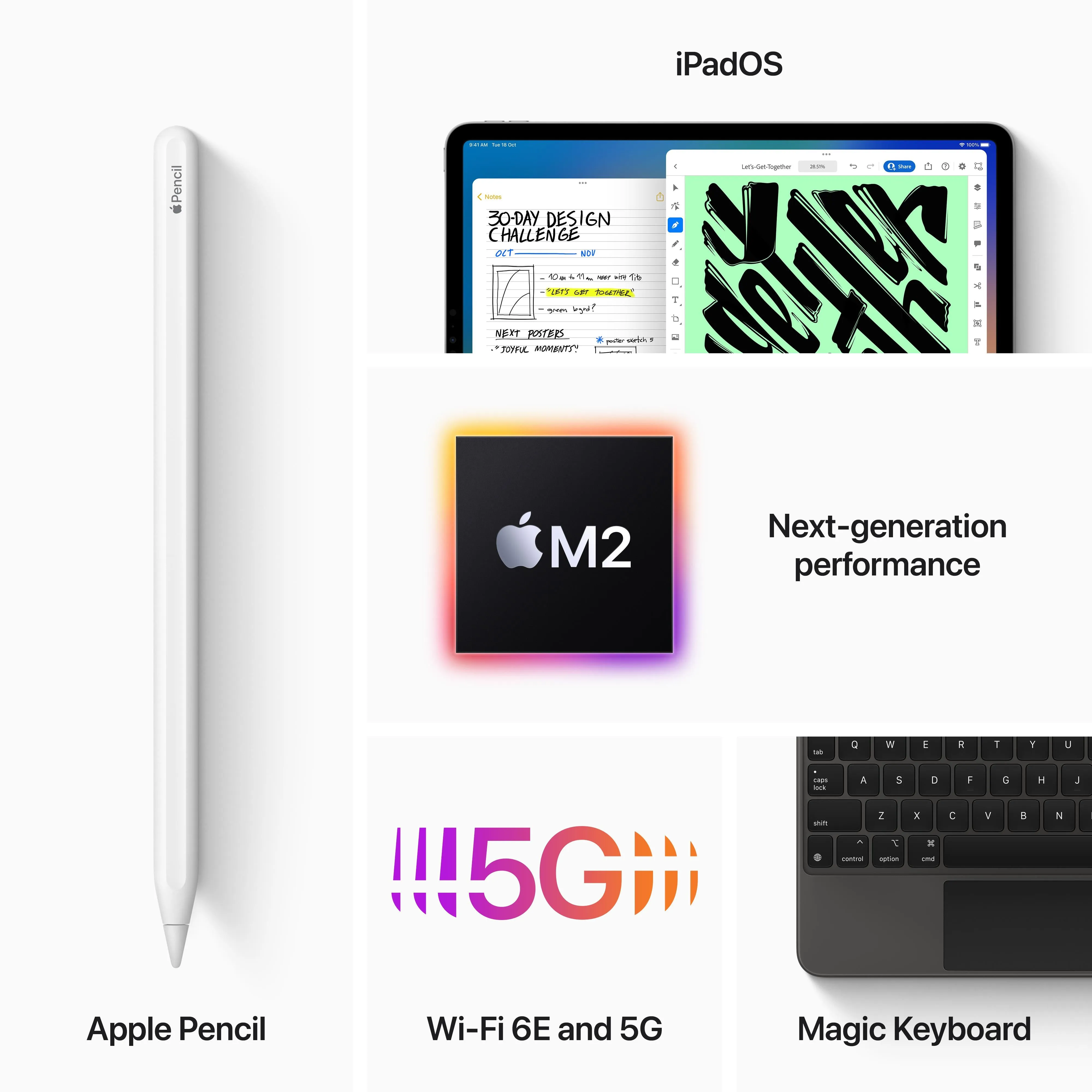 2022 11-inch iPad Pro Wi-Fi   Cellular 1TB - Silver (4th generation)