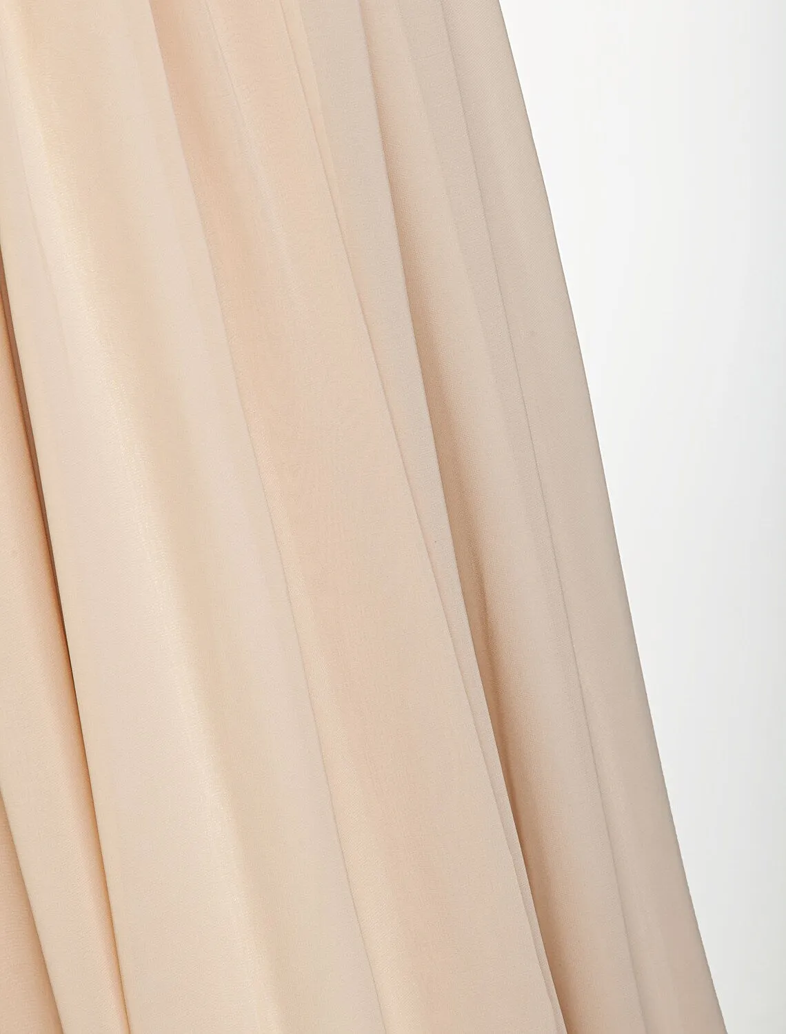 A-Line Bridesmaid Dress V Neck Sleeveless Beautiful Floor Length Chiffon with Pleats Beading