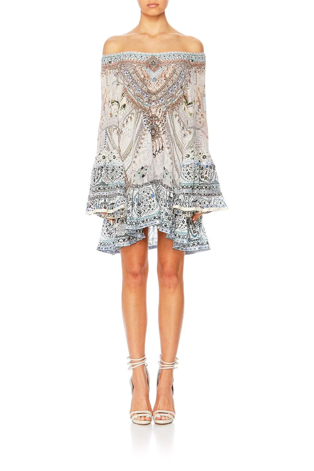 A LINE FRILL DRESS BREAKFAST WITH SILVIA