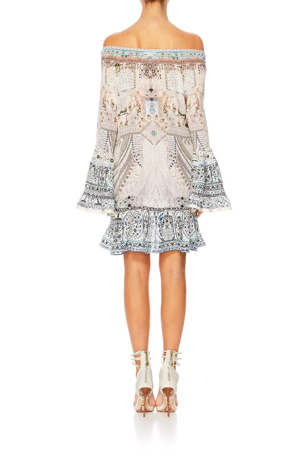 A LINE FRILL DRESS BREAKFAST WITH SILVIA