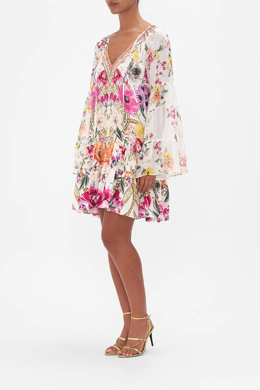 A-Line Dress with Gathered Panels - Destiny Calling