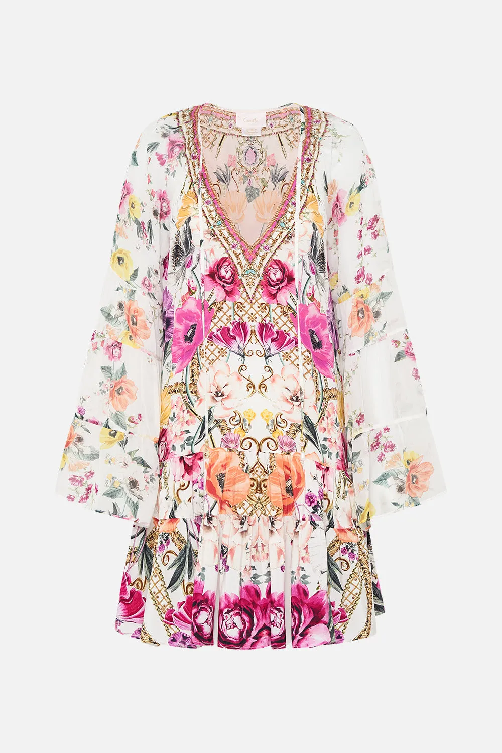 A-Line Dress with Gathered Panels - Destiny Calling