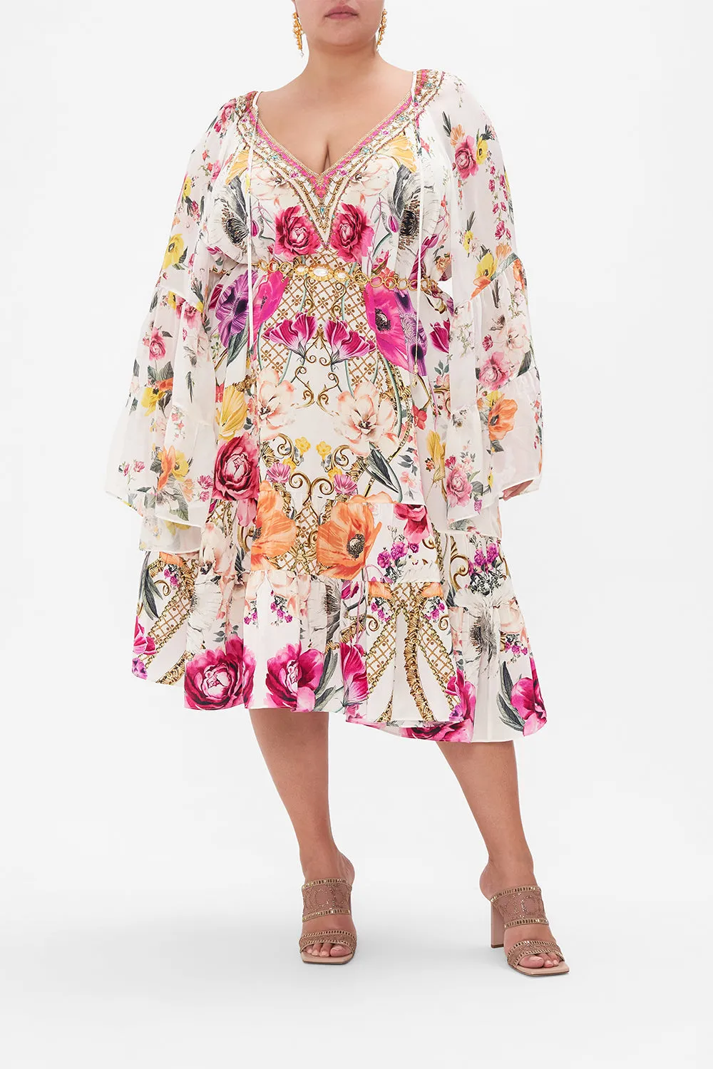 A-Line Dress with Gathered Panels - Destiny Calling