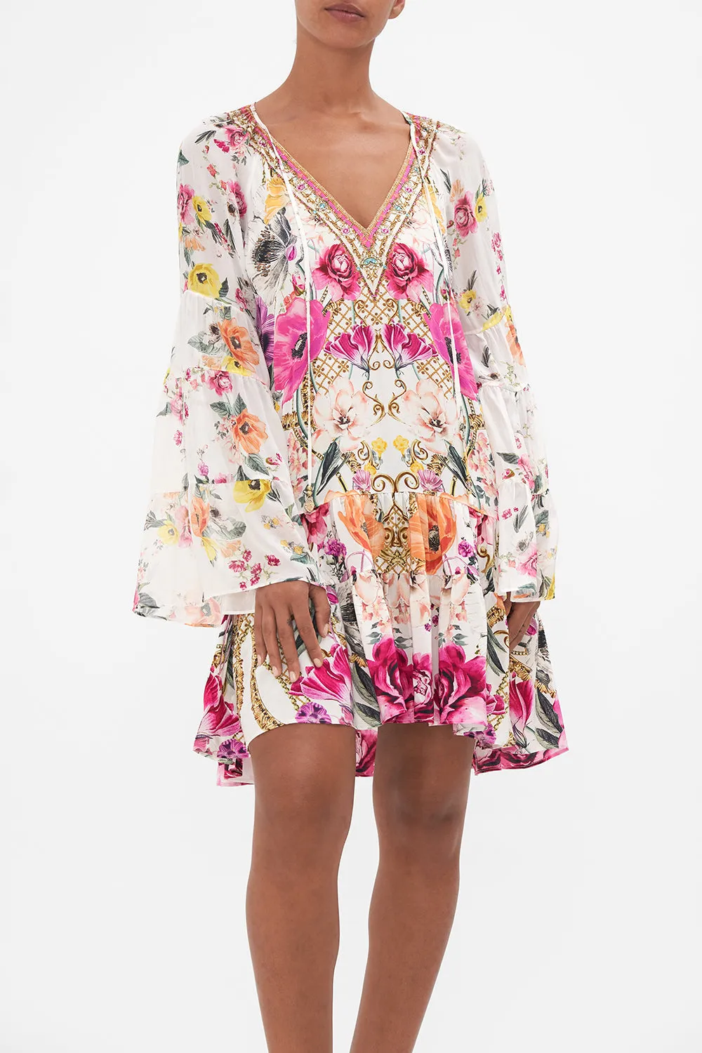 A-Line Dress with Gathered Panels - Destiny Calling