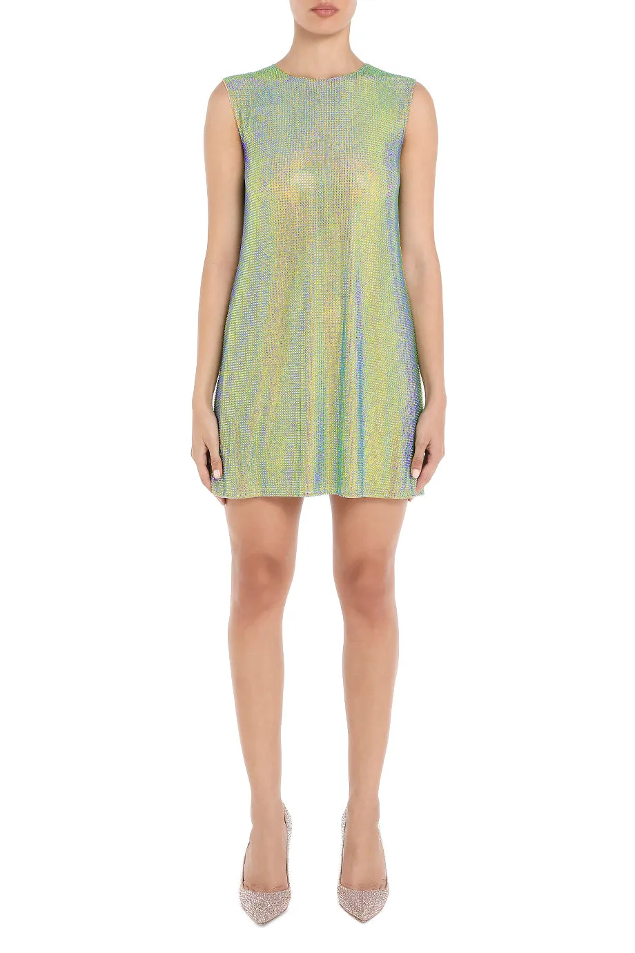 A-Line Sleeveless Mini Dress