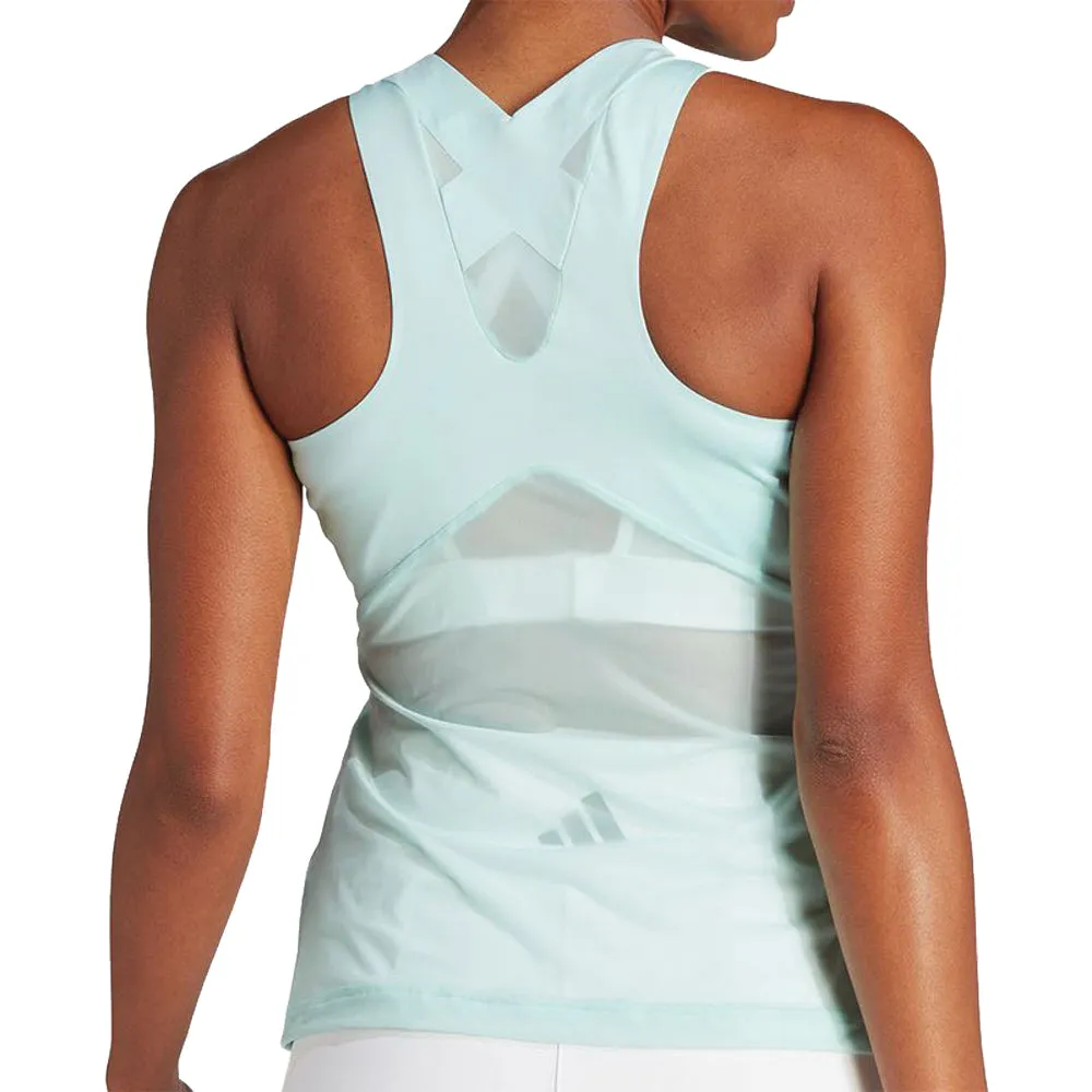 adidas Premium Tennis Tank Top (Ladies) - Flash Aqua