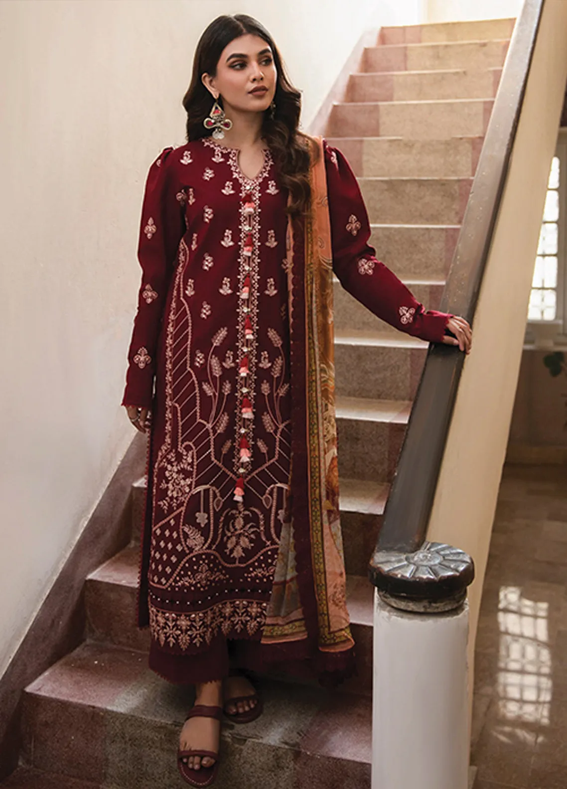 Afsaneh By Aabyaan Embroidered Lawn Unstitched 3 Piece Suit - 04