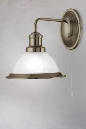 Alabaster Glass Wall Light