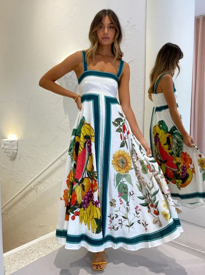 Alemais Frutta Midi Sundress in Multi