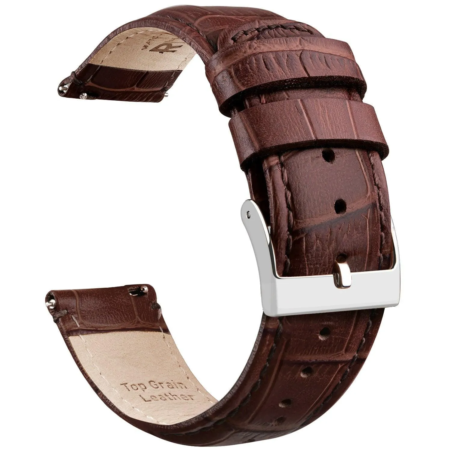Alligator Pattern Leather Watch Band For Samsung Galaxy Watch 4-20mm