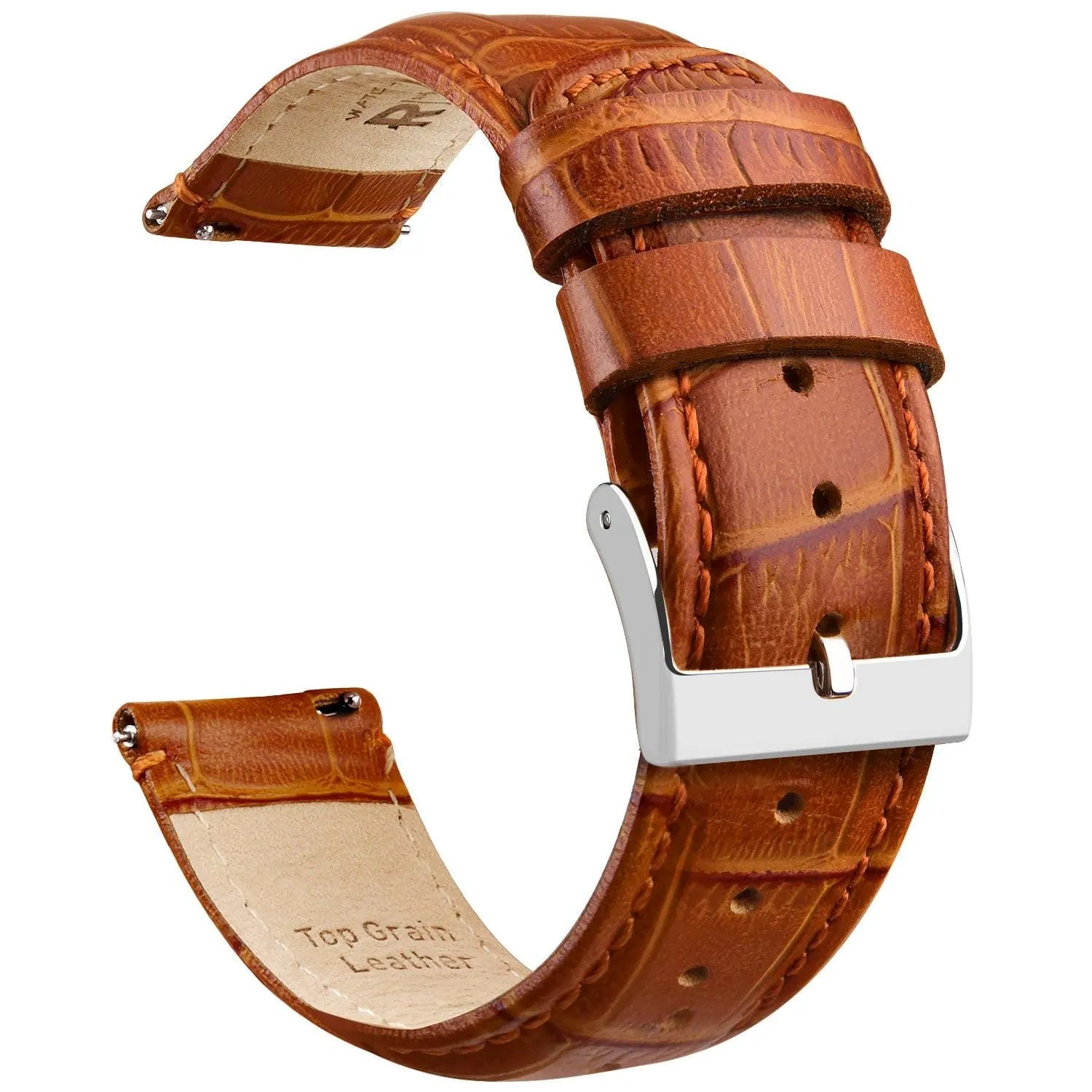 Alligator Pattern Leather Watch Band For Samsung Galaxy Watch 4-20mm