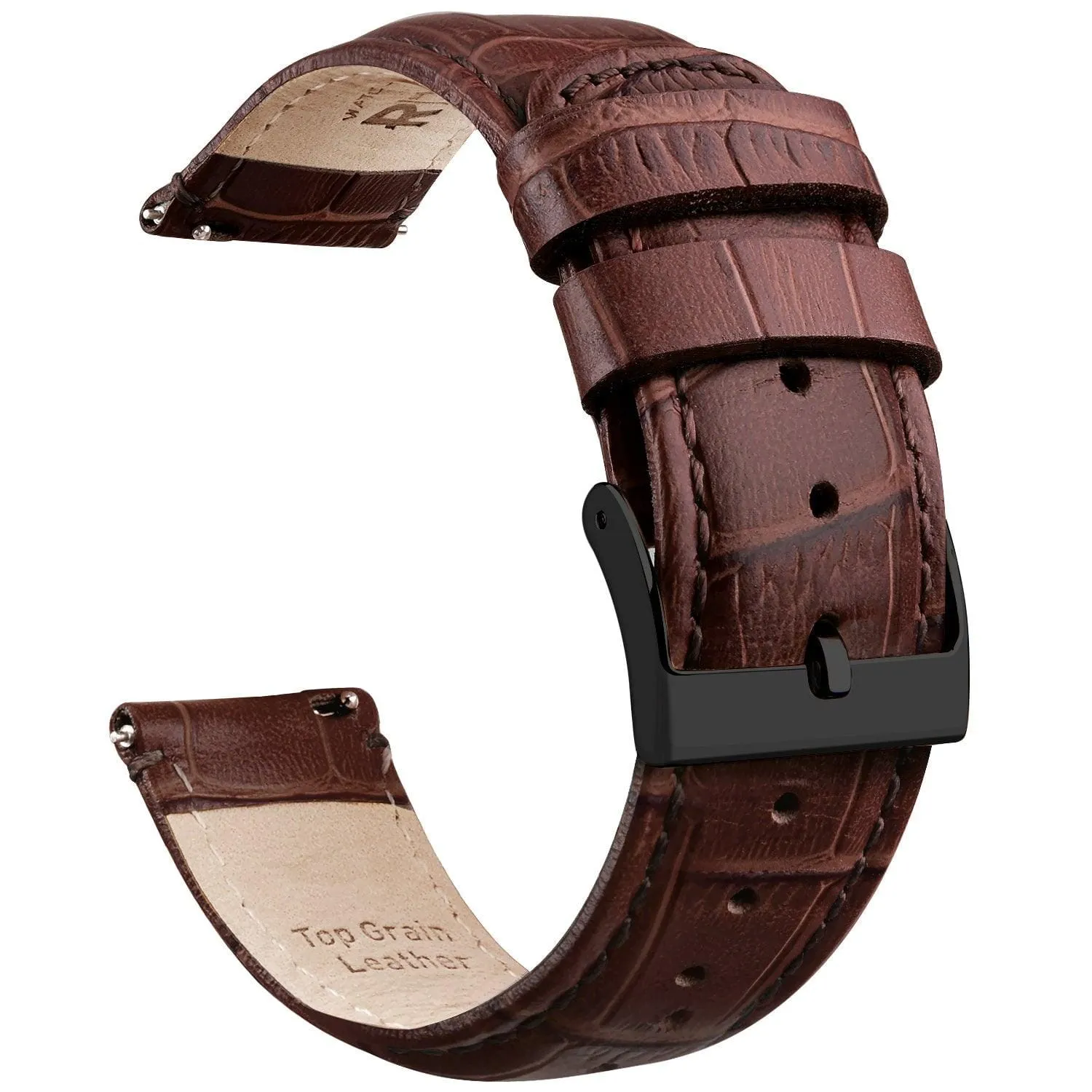 Alligator Pattern Leather Watch Band For Samsung Galaxy Watch 4-20mm