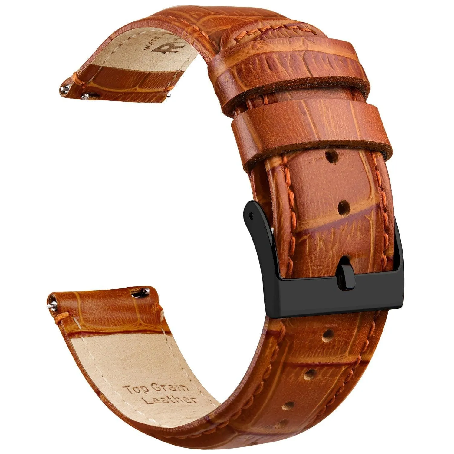 Alligator Pattern Leather Watch Band For Samsung Galaxy Watch 4-20mm