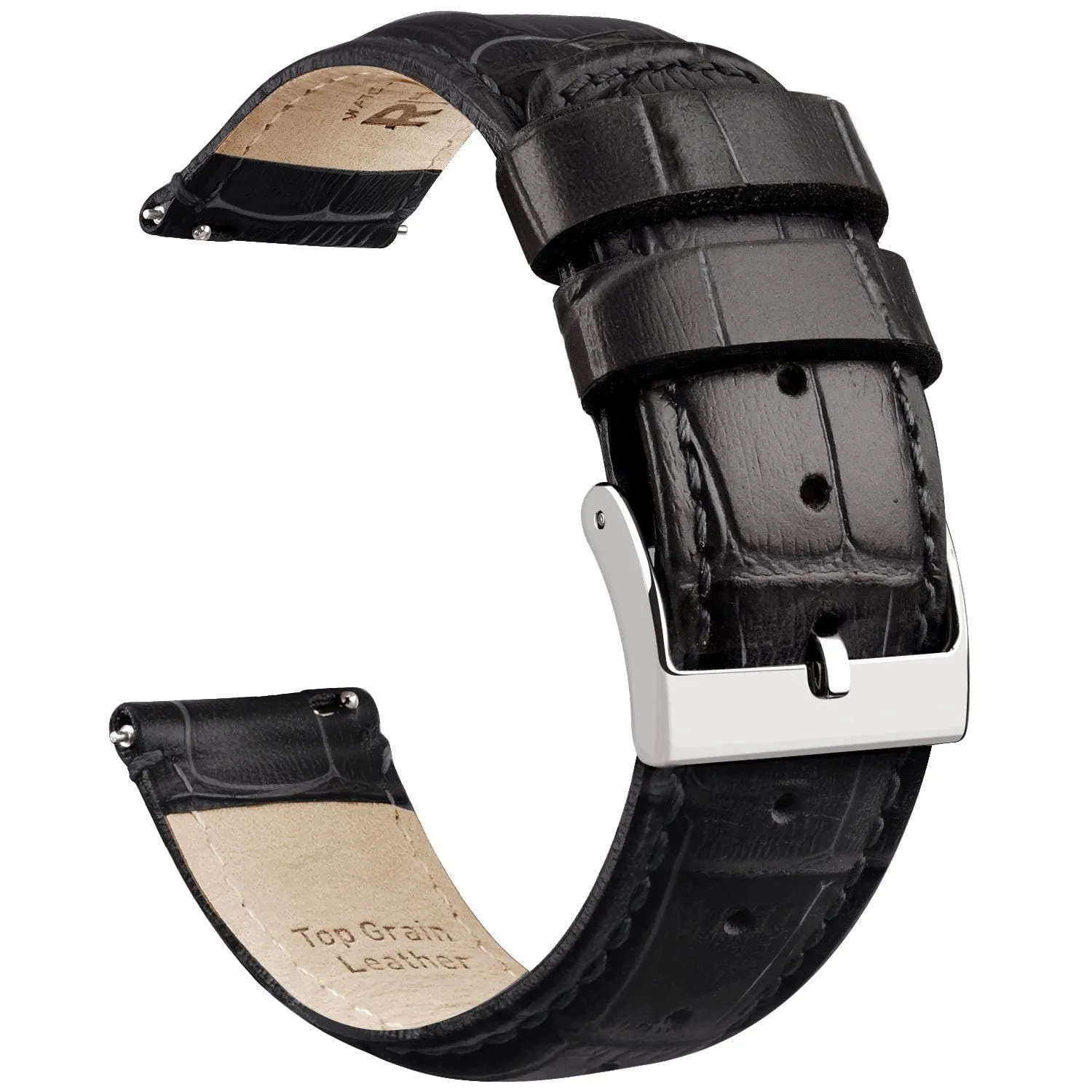 Alligator Pattern Leather Watch Band For Samsung Galaxy Watch 4-20mm