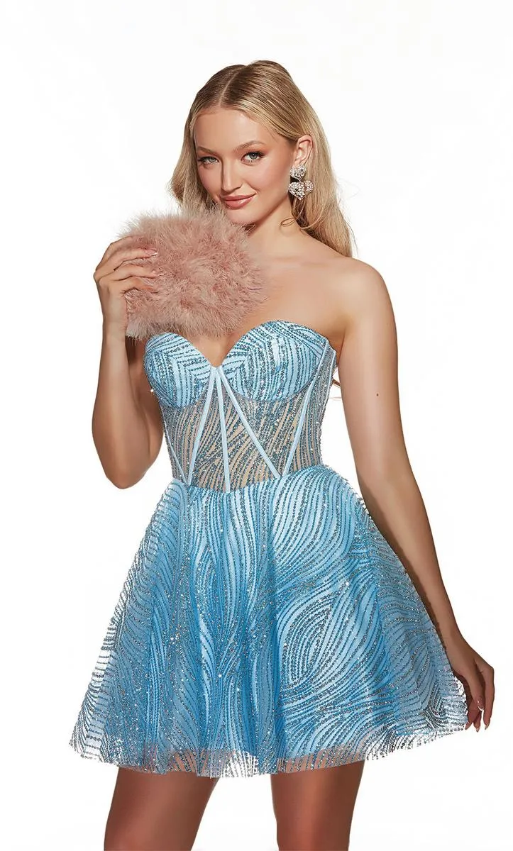Alyce Paris Corset A-Line HoCo Dress 3780
