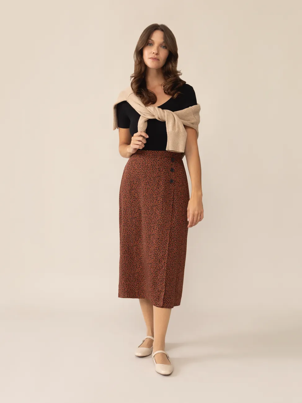 Anaïs Wild Flowers Wrap Skirt