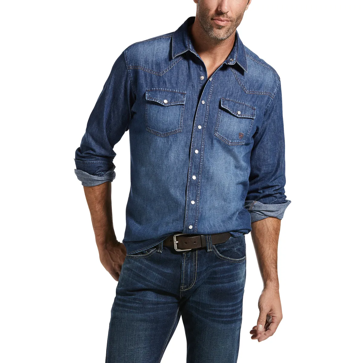 Ariat Men's Classic Fit Denim Shirt - Sale