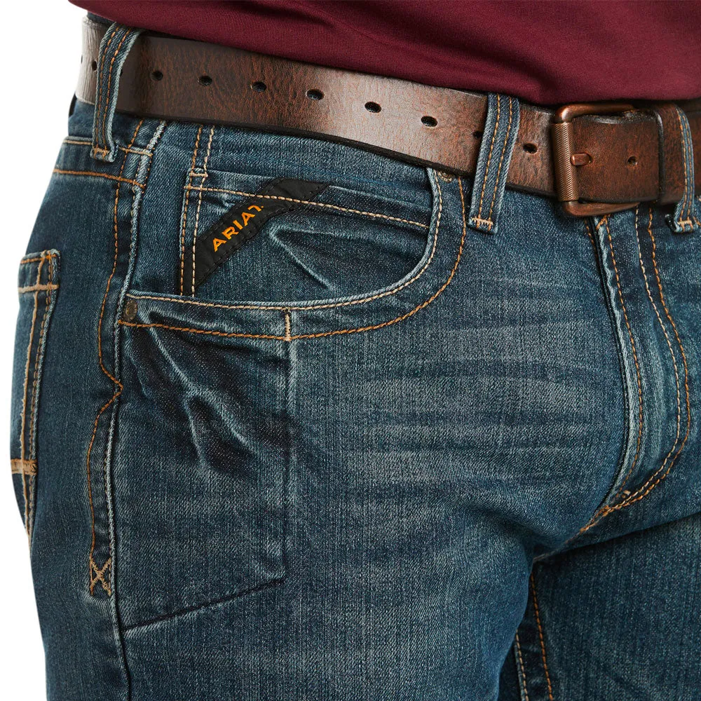 Ariat Rebar M5 Straight DuraStretch Edge Stackable Straight Leg Jean- Ironside