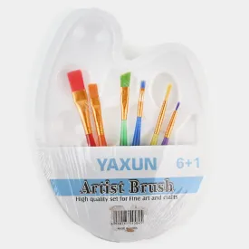 Artist Palette & Brush Set | 6