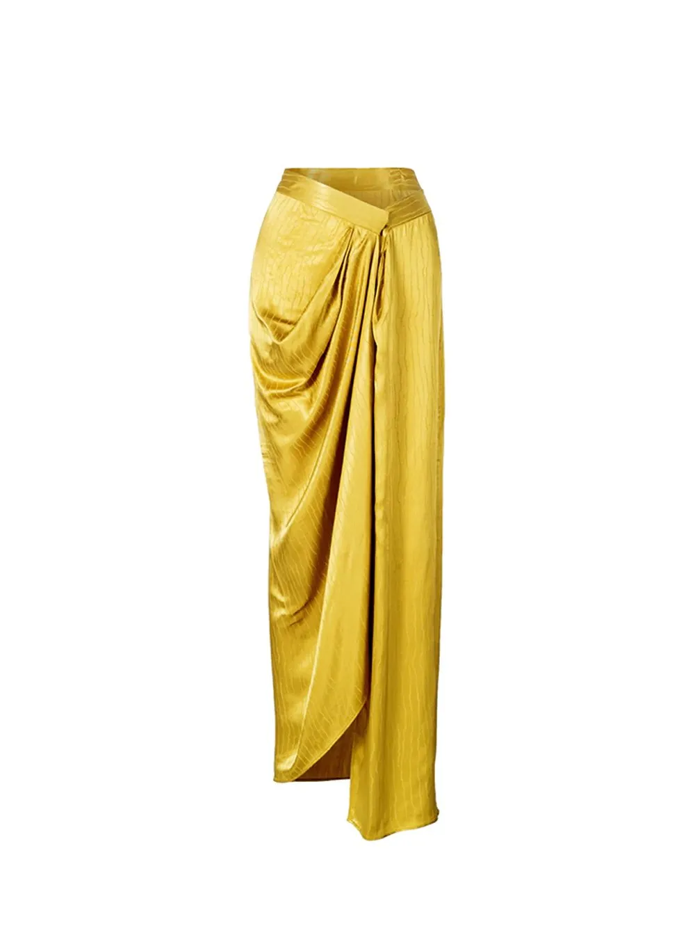 Asymmetrical Satin Skirt