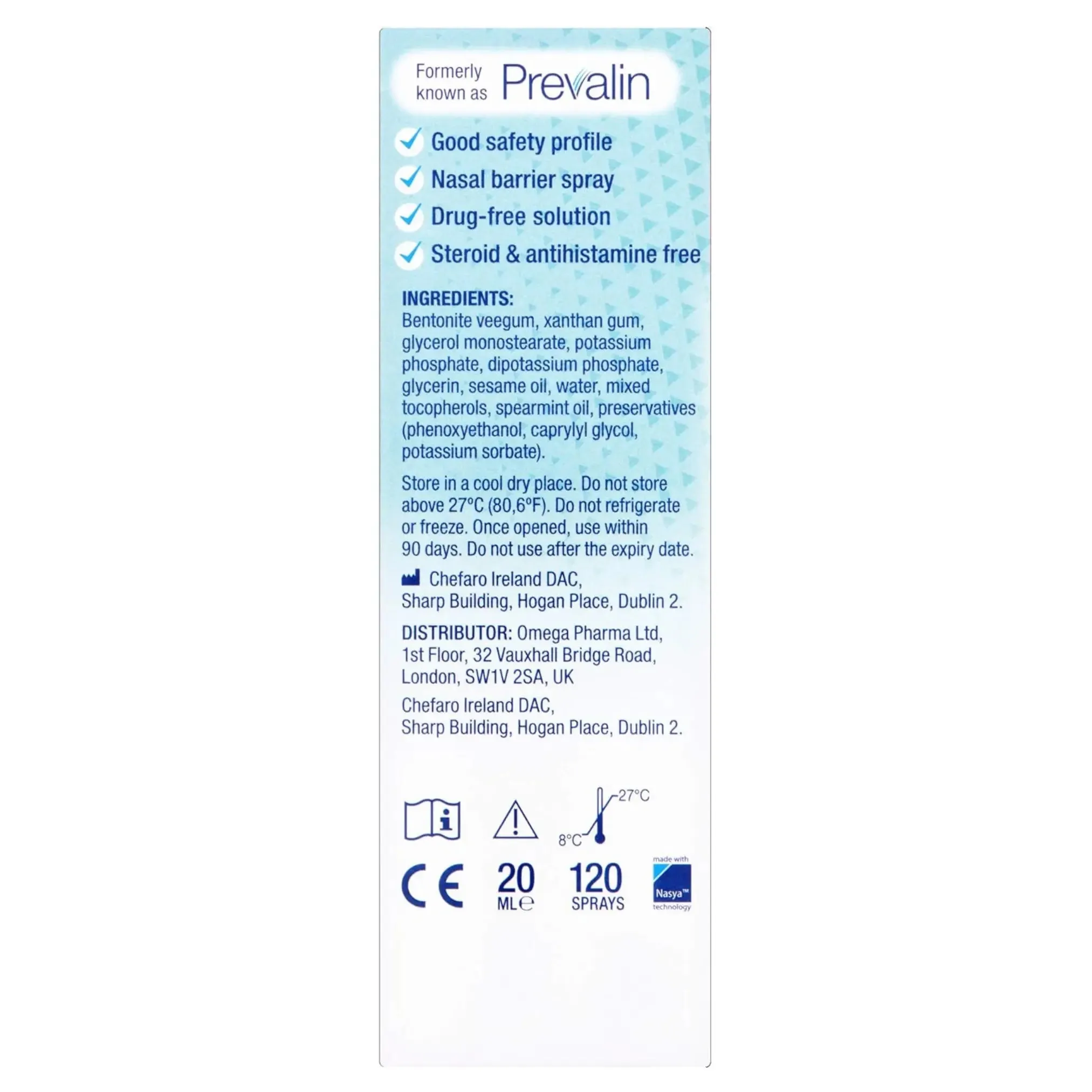 Becodefence allergy defence nasal spray for Adults- 20ml (120 Sprays)
