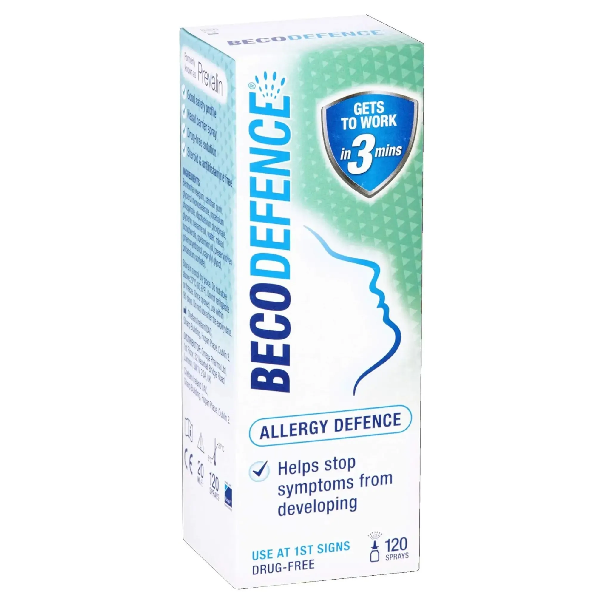 Becodefence allergy defence nasal spray for Adults- 20ml (120 Sprays)