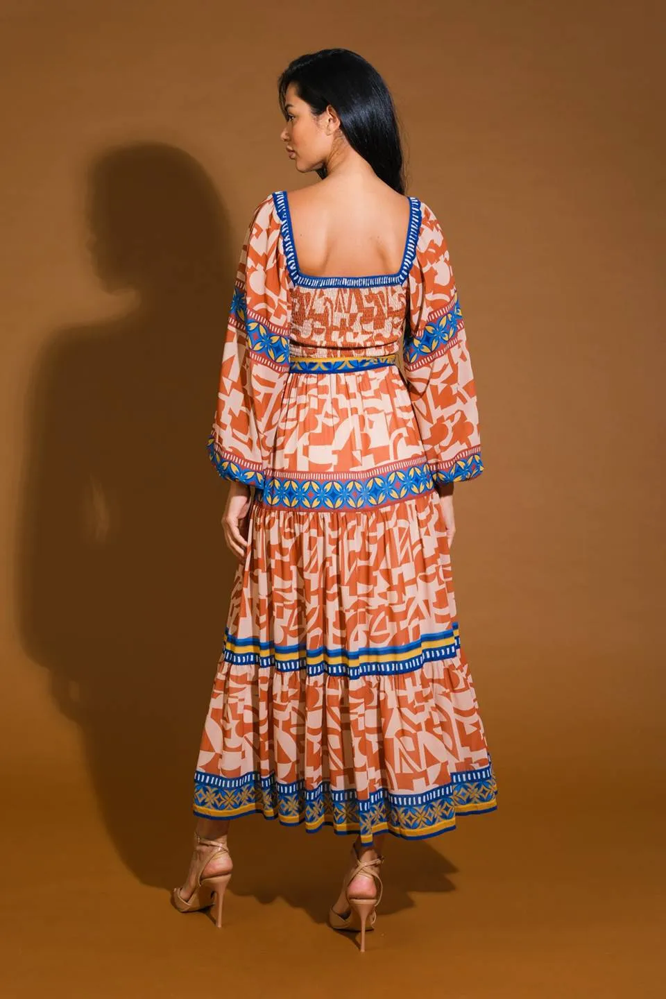 BITTER SWEET WOVEN MIDI DRESS