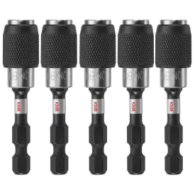 Bosch ITBHQC201B 5-Pc 2" Impact Tough Quick Change Bit Holders