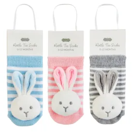 Bunny Rattle Toe Socks
