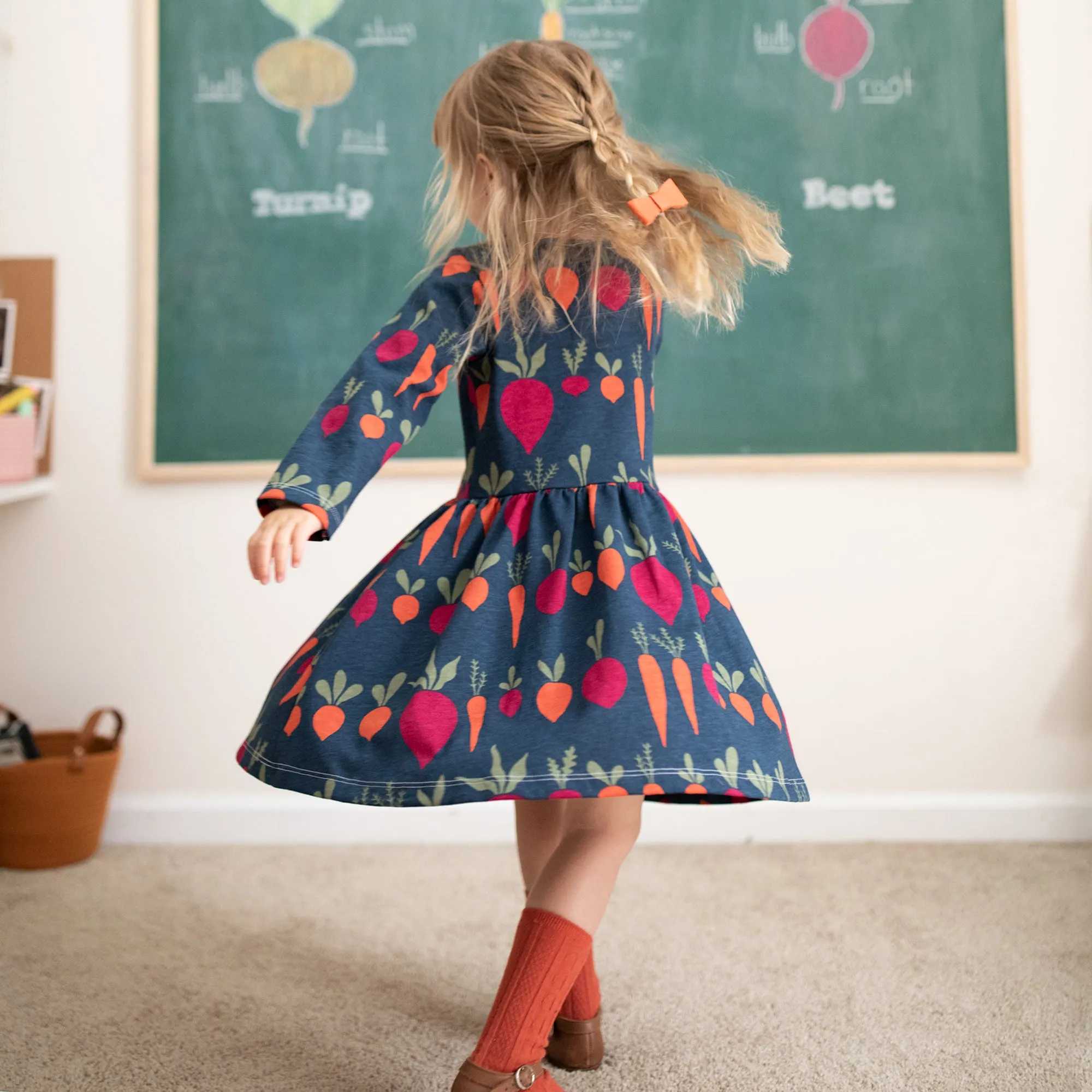 Calgary Dress - Root Vegetables Chestnut