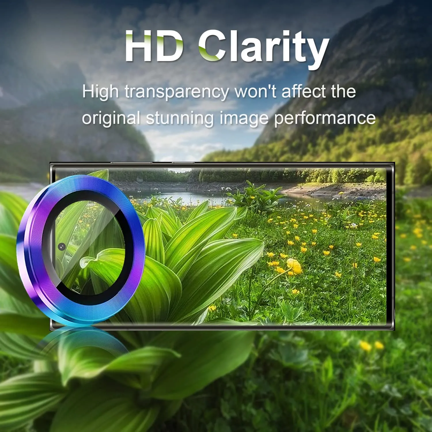 Camera Lens Protector for Galaxy S23 Ultra (Rainbow)
