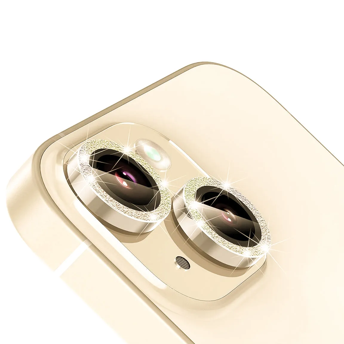 Camera Lens Protector GT Series Easy Do for iPhone 15 / iPhone 15 Plus  (Glitter Yellow)