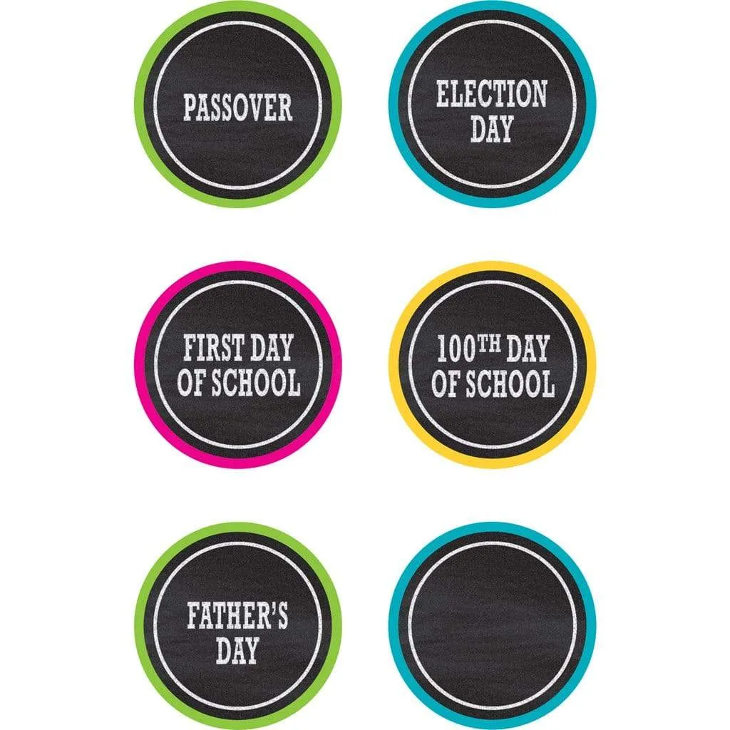 Chalkboard Brights Holidays and Special Events Calendar Days