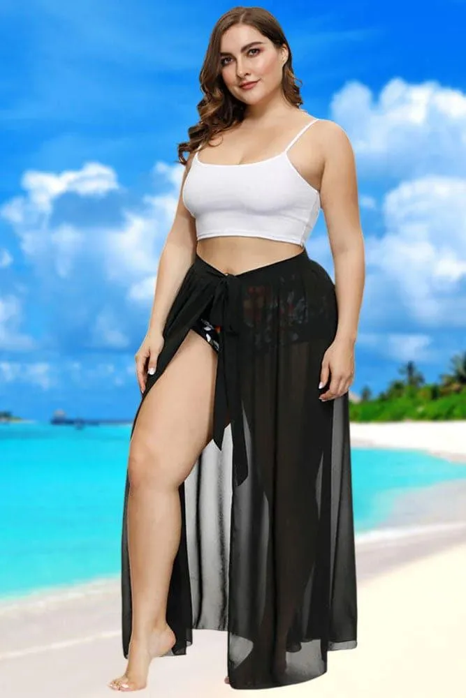 Chiffon Sarong Beach Swimsuit Multi-way Cover-up