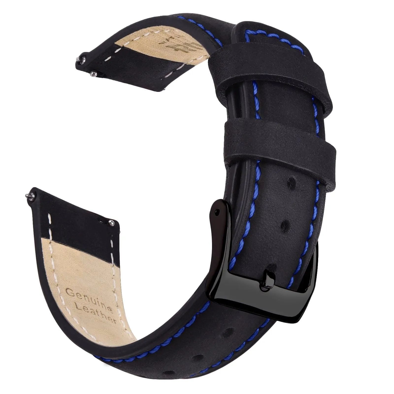 Classic Leather Watch Band For Samsung Galaxy Watch 4,Active 2 -20mm