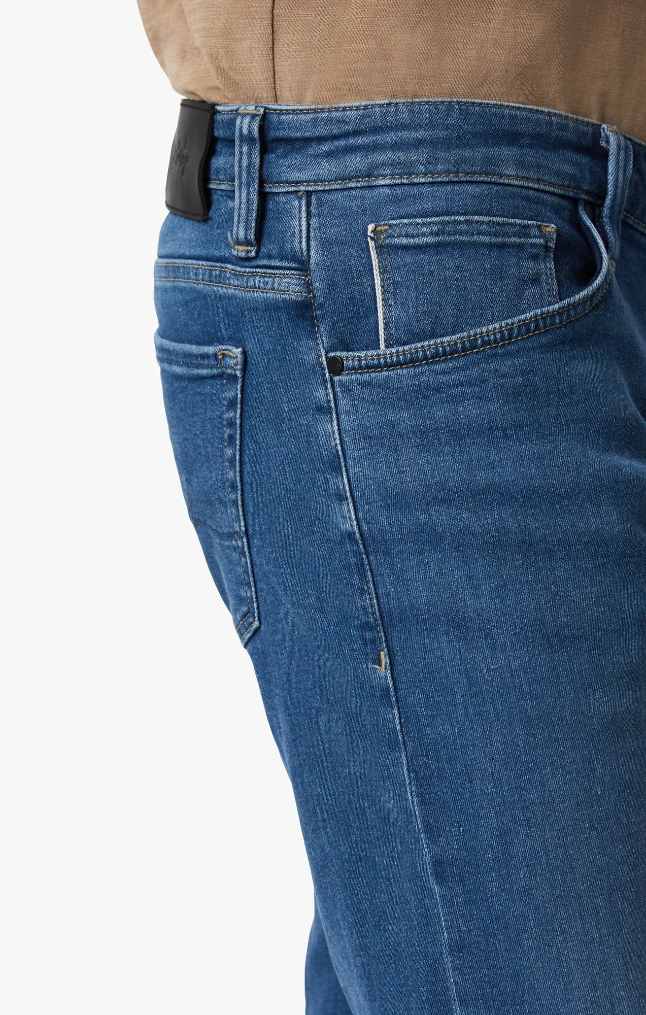 Cool Tapered Leg Jeans In Shaded Blue Selvedge