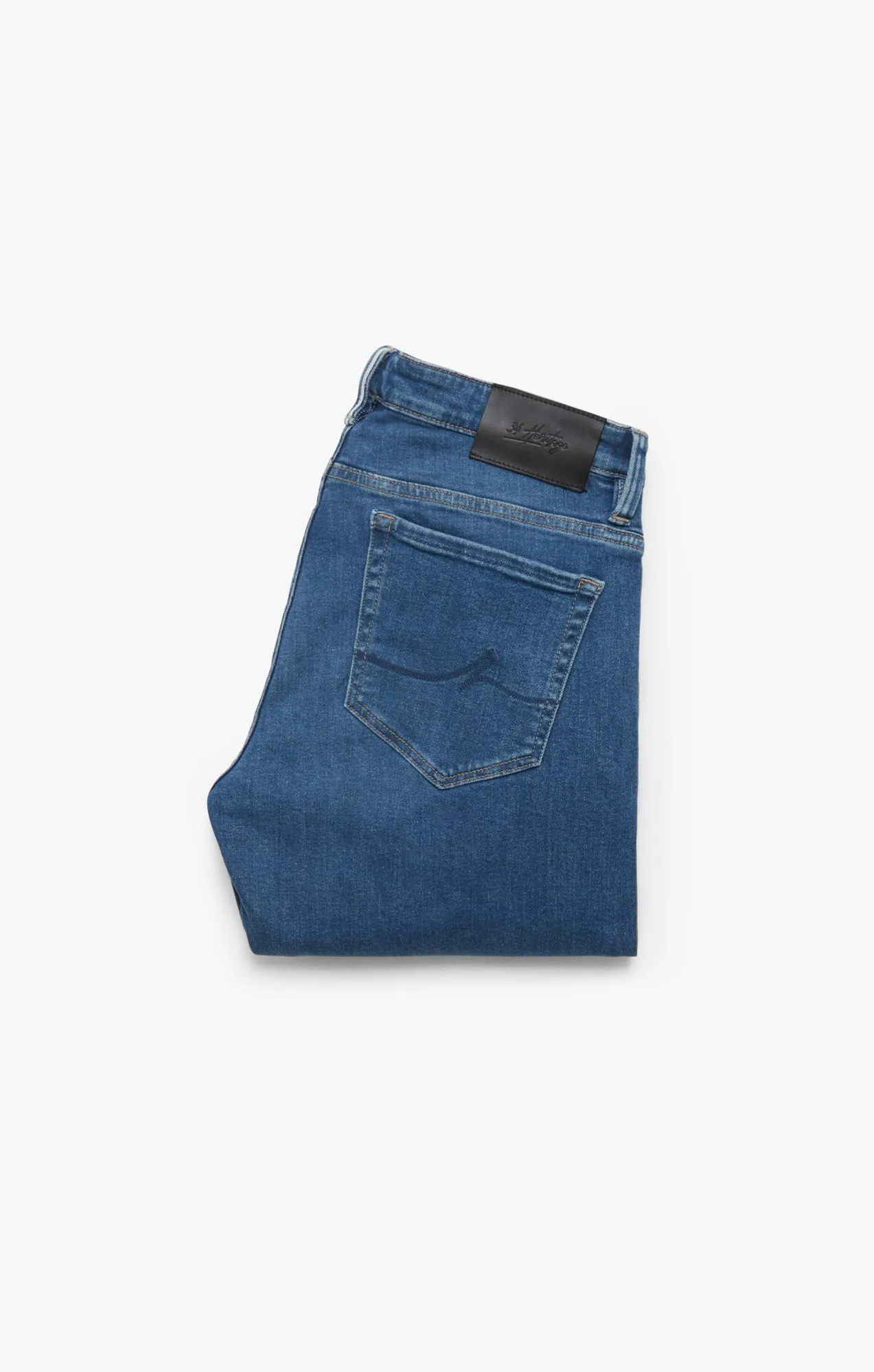 Cool Tapered Leg Jeans In Shaded Blue Selvedge