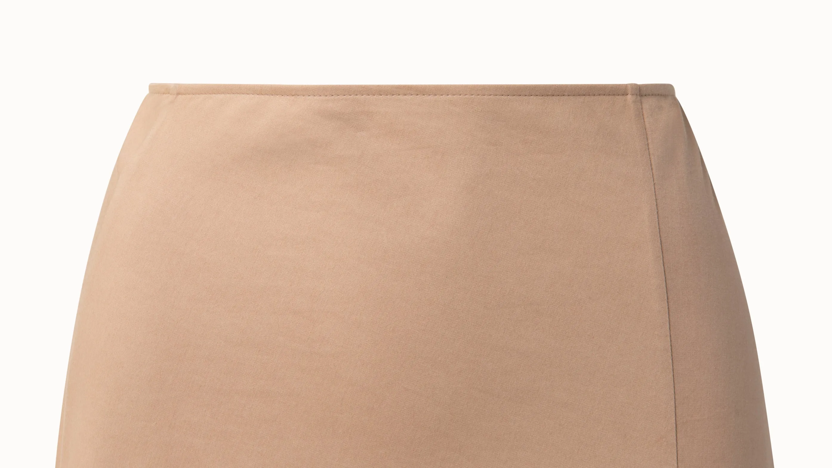 Cotton Gabardine Flared Maxi Skirt