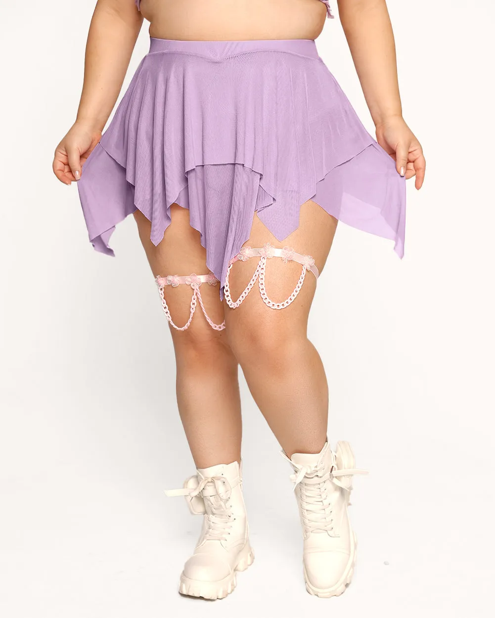 Mystical Lavender Dark Arts Skirt - Enchanting and Elegant