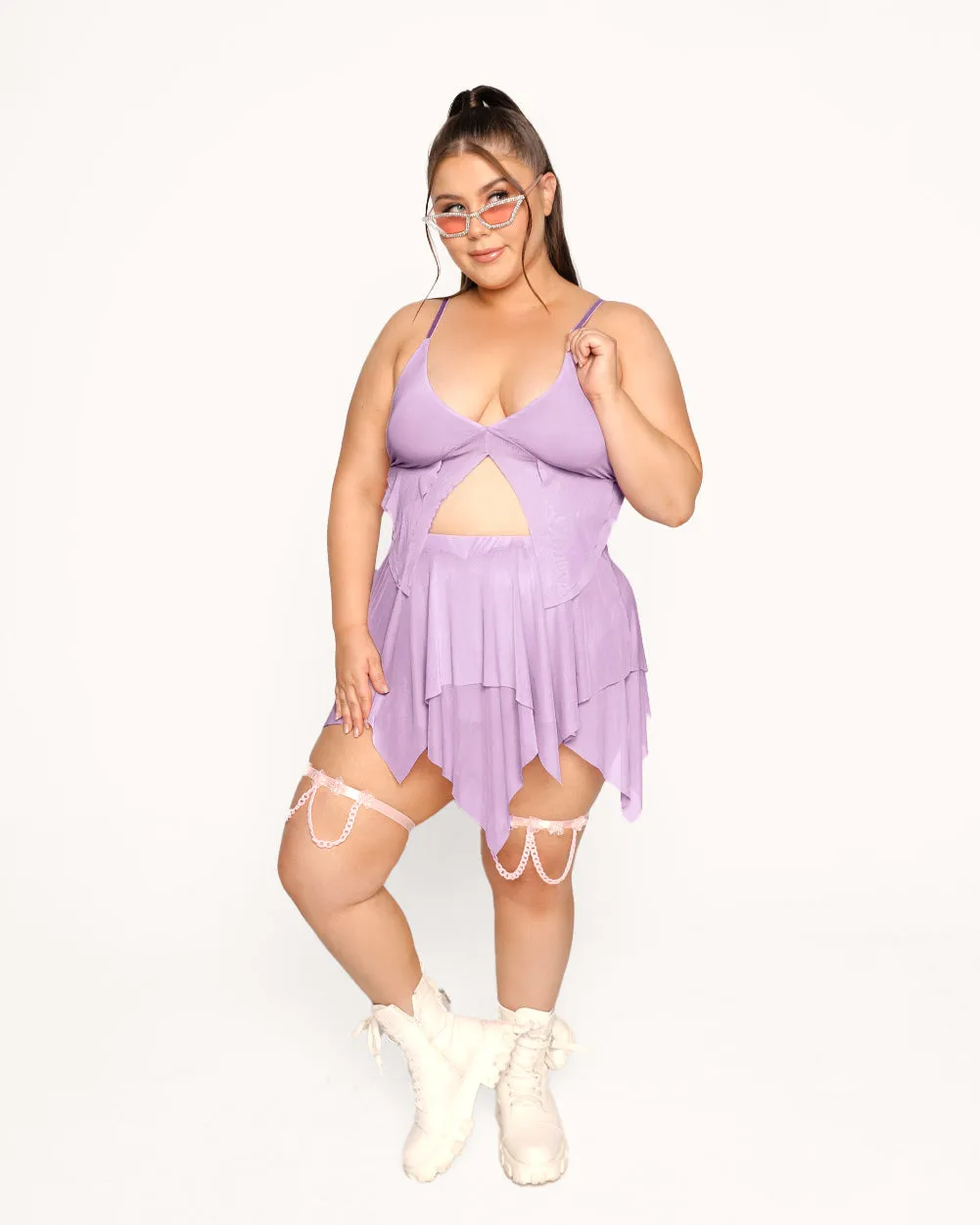 Mystical Lavender Dark Arts Skirt - Enchanting and Elegant