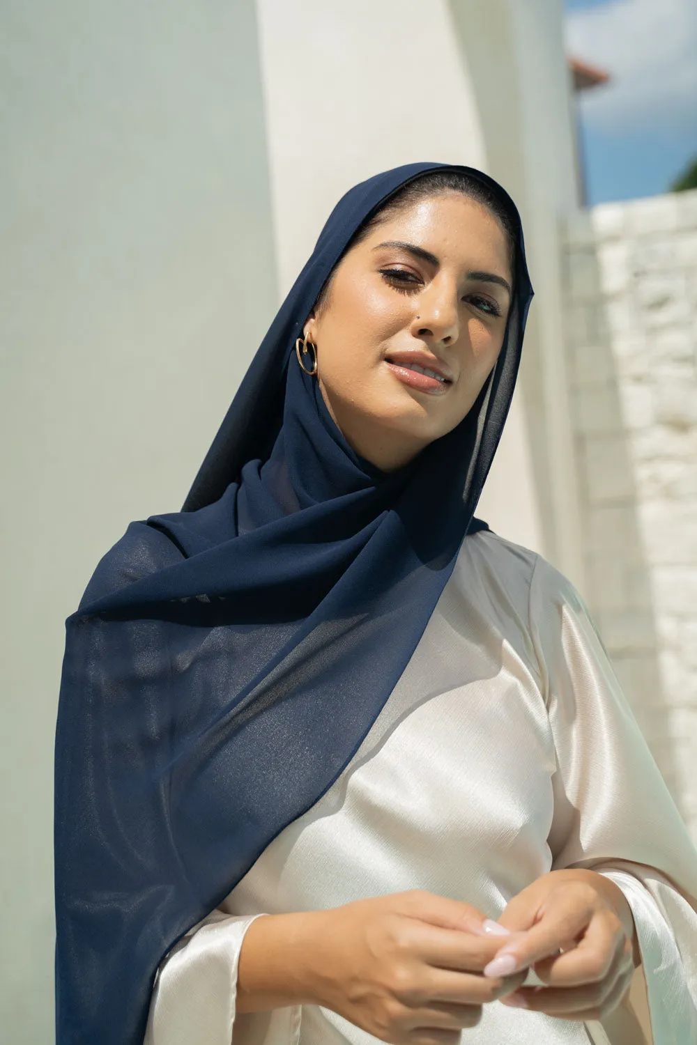 Deep Navy Blue Hijab