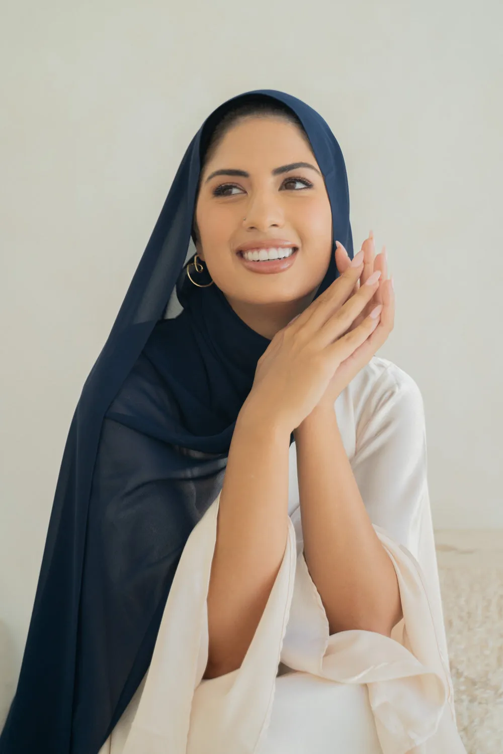 Deep Navy Blue Hijab