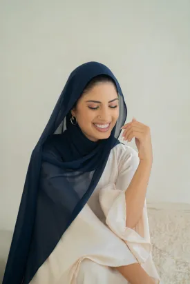 Deep Navy Blue Hijab