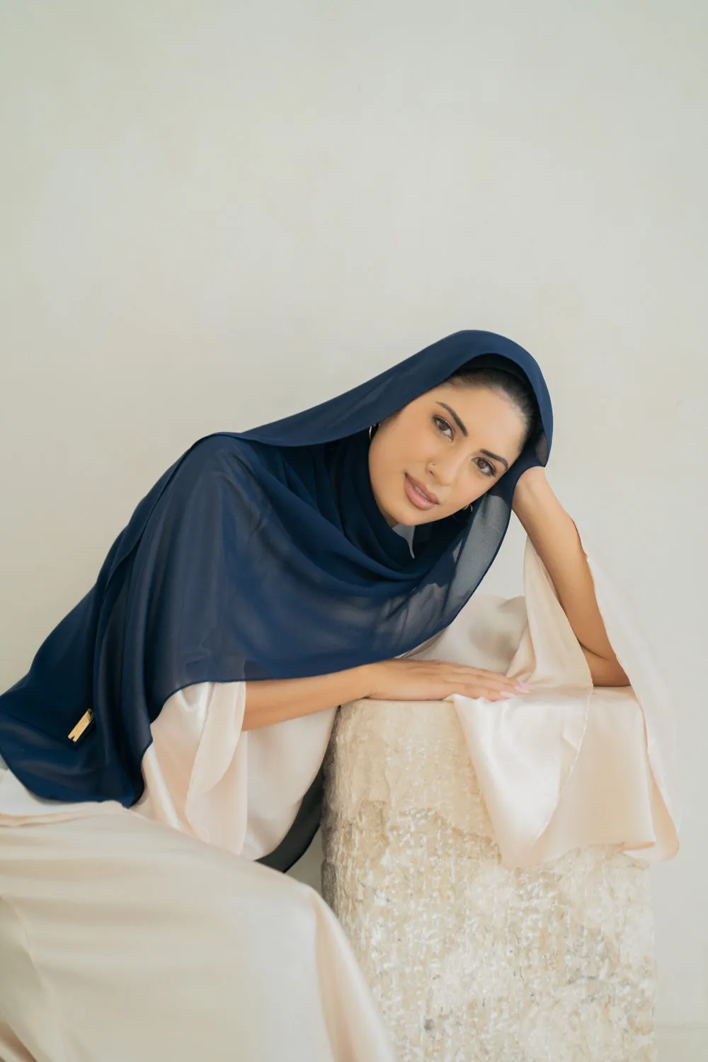Deep Navy Blue Hijab