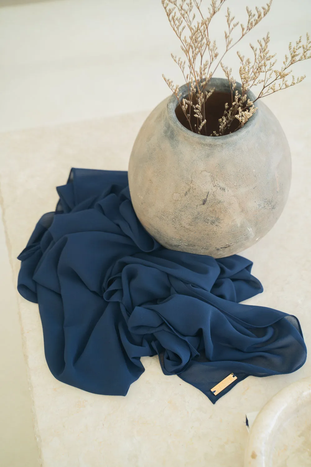 Deep Navy Blue Hijab