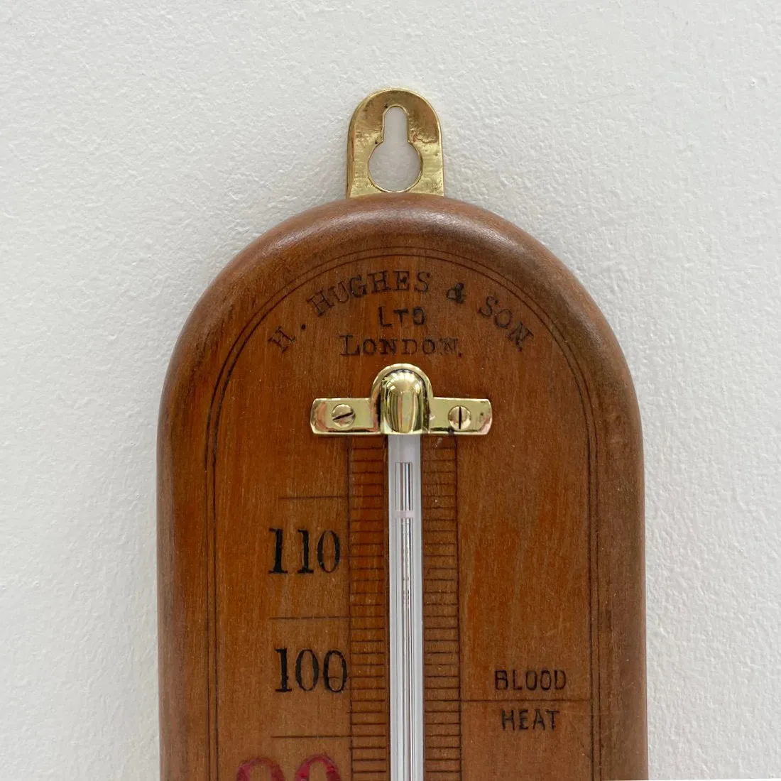 Edwardian Wall Thermometer by Henry Hughes & Son Ltd London